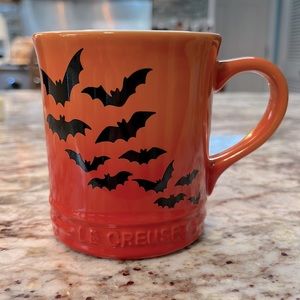 Le Creuset Orange Halloween Coffee Mugs (Set of 2)